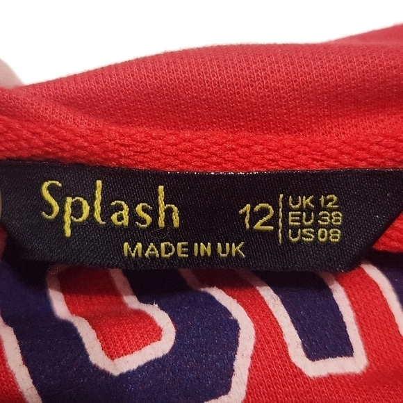 Splash Red Cropped Top - Picture 4 of 5